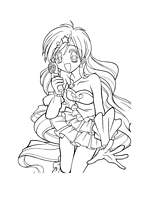 coloriage Hanon Hosho chante